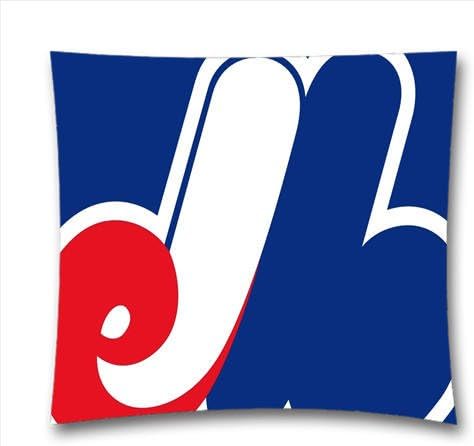 Penny G MLB Teams Square Throw Pillow Covers, Montreal Expos Throw Pillow Cushion Cover for Couch and Bed, 18x18 Inch (45x45 cm), Thanksgiving Day, Christmas Gift