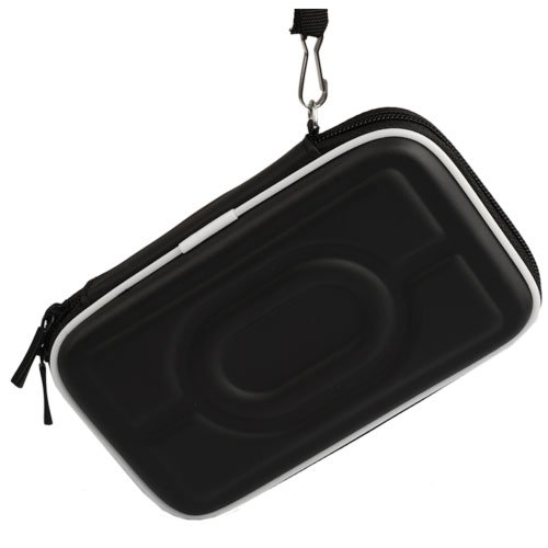 Portable 2.5 Ide/sata HDD(Hard Drive Disk) Storage Carrying Protection Box Case Pouch Bag (Black)+ One Skull Key Chains Charm Strap At Random Color