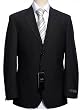 NEW $650 NEW ITALIAN Solid Black Men's Suit 46R 46 R NEW $650 NEW ITALIAN Solid Black Men's Suit 46R 46 R