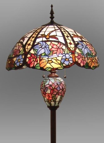 Tiffany Style Stained Glass Floor Lamp VL311