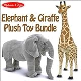 Melissa and Doug 2106 Giraffe & Melissa and Doug 2185 Elephant Plush Toy Bundle