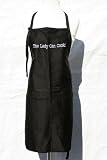 Black Embroidered Apron The Lady Can Cook