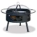 Uniflame Aged Bronze Firebowl with Leaf Design