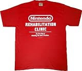 Nintendo Rehabilitaion Clinic Red Tee T-shirt