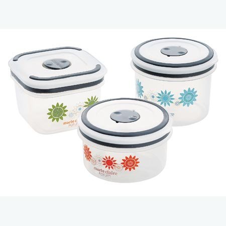 マリ・クレール フォーラム レンジ容器3P（保存容器）
