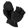 Boys' Cherokee® Fleece Mitten - Ebony/Red 4 TO 7