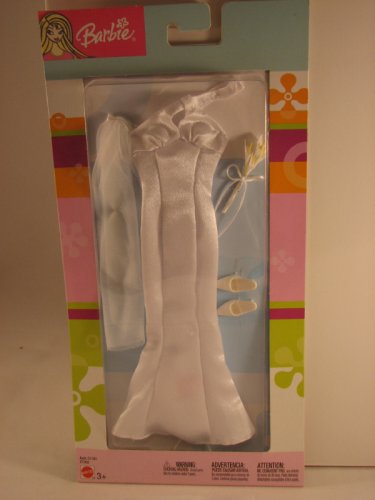 BARBIE Royal Circle White Halter Wedding Gown Dress Mattel 2003