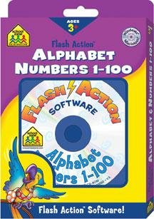 School Zone Flash Action Alphabet/Numbers 1-100 (PC & Mac)