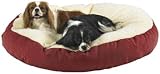 Beds For Pets 877155 Round Poly Bed Wine Med