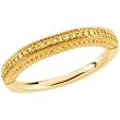 14K Yellow Gold Natural Yellow Diamond Wedding Band - 0.16 Ct.