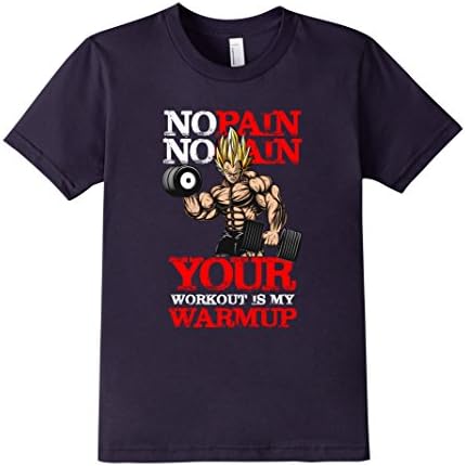 Kids No pain no gain,Your workout is my warmup,Workout shirt men 6 Navy