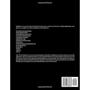 2016 California Bar Exam Primer Outlines and Checklists