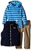 Calvin Klein Baby-Boys Infant Navy Vest with Hoody and Pants