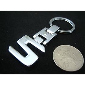 Chrome 3D car logo keyring / keychain for MERCEDES BENZ S Class