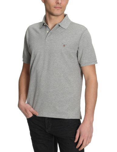 GANT Herren Shirt/ Poloshirt 2201, Gr. 50 (M), Grau (GREY MELANGE) Preisvergleich