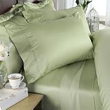 Rayon from BAMBOO Sheet Set - Queen Sage 1000 Thread Count Cotton Sheet Set