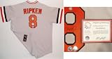 Cal Ripken Jr. Baltimore Orioles Autographed Majestic Grey Cooperstown Collection Jersey