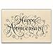 Happy Anniversary Wood Mounted Rubber Stamp
