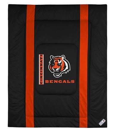 Cincinnati Bengals Sideline Jersey Bed Comforter NFL