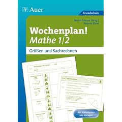Wochenplan! Mathe 1/2. Gr��en und Sachrechnen
