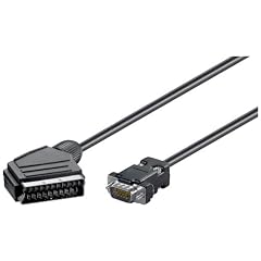 2.0m Scart Stecker auf High Density Stecker 15-polig