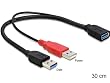 Delock Y-Anschluss USB 3.0 A auf 2x USB 3.0 A Kabel (0,3m)