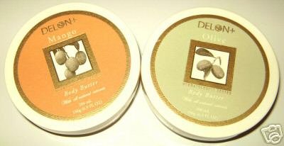 DELON Intense Moisturizing Body Butter Variety 2 Pack 6.9 Oz Each of Olive and Mango