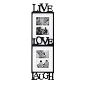 Live/Laugh/Love Collage Frame with 4 Windows