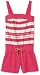 Baby Phat Girls 7-16 Print/Foil Romper,Fuchsia,S (7/8)