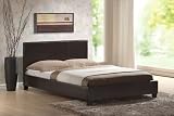 UK King Size 5 Foot, Faux Leather, Chocolate Brown, Bed Frame by Viceroybedding (Bed Frame Only)