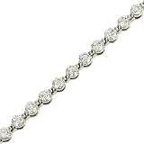 Ladies 2 prong Round Diamond Tennis Bracelet 5.00cttw