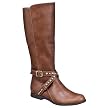 Women's Mossimo Kalena Studded Moto Boots - Cognac