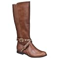 Women's Mossimo Kalena Studded Moto Boots - Cognac
