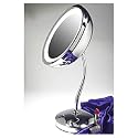 Zadro Lighted S Neck Pedestal 6X Mirror 9 1/2" x 6 3/4" x 16"