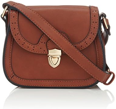 Accessorize Womens Mini Brogue Pushlock Across Body Bag