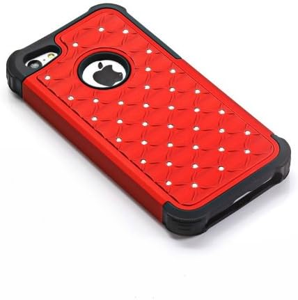 (TRAIT)Red &Black SkyStar 2in1 Hybrid Case Snap on Cases For iphone 5c Covers For iphone5c Protective Skin Shell