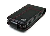 Kroo Manhattan Leather Case for iPhone 3G, 3G S (Black)