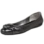 Bandolino Women's Jovette Dress Flat,Black Quilted Leather,7.5 M US