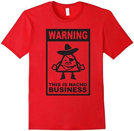 Men's Nacho Business Graphic T-Shirt Large Red