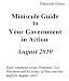 Your Government in Action: August 2010 (Miniscule Guides)