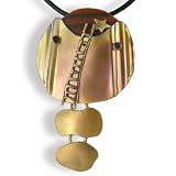 Ladder to the Stars Brass Pendant Necklace