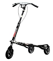 Trikke Tech T8 Series 3-Wheeled Carving Scooter (Black)