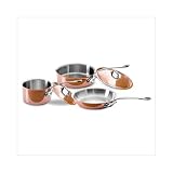Mauviel Cuprinox Style 5-Piece Copper Cookware Set