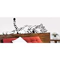 WANDTATTOO TIGER AFRIKA L�WE WANDAUFKLEBER WANDSTICKER WALLPRINT (Gr��e 57 x 155 cm) Nr.119