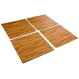 Interlocking High Impact Floor Matting Reversible - Wood Effect/Colour - 6sqm