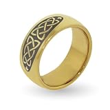 Golden Celtic Knot Comfort Fit Band