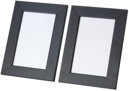 Ikea Set of 2 Black Picture Photo Frames Low Profile Wall Table 4 X 6" Nyttja