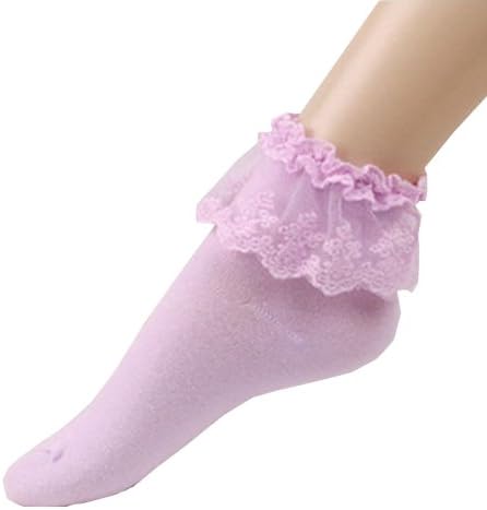 Imixcity Vintage Lace Cotton Ruffle Frilly Ankle Socks Ladies Princess Girl Gift