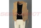 デグナー:レザーベスト/LEATHER VEST 牛革/カウレザー <strong>レースアップ</strong>デザイン オールドスタイル タン V-12 / カラー:タン / サイズ:L