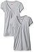 Hanes Little Girls' Shirred V-Neck Tee (Pack of 2)